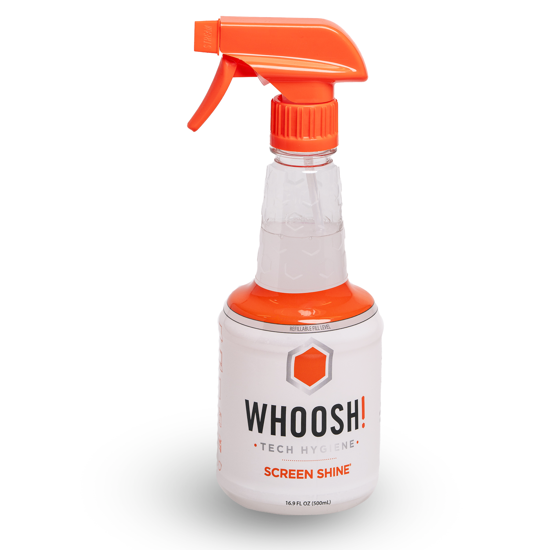 SCREEN SHINE PRO REFILLABLE bottle 16.9 Oz / 500ml - 12 UNITS – WHOOSH! B2B