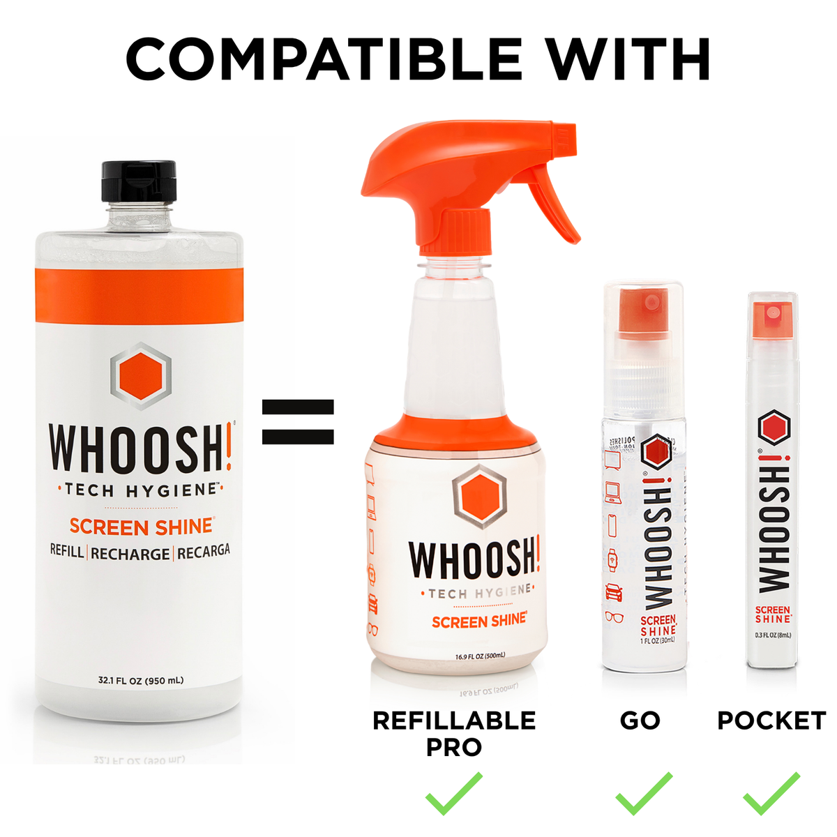 RECHARGE BRILLANT POUR ÉCRAN 950ML