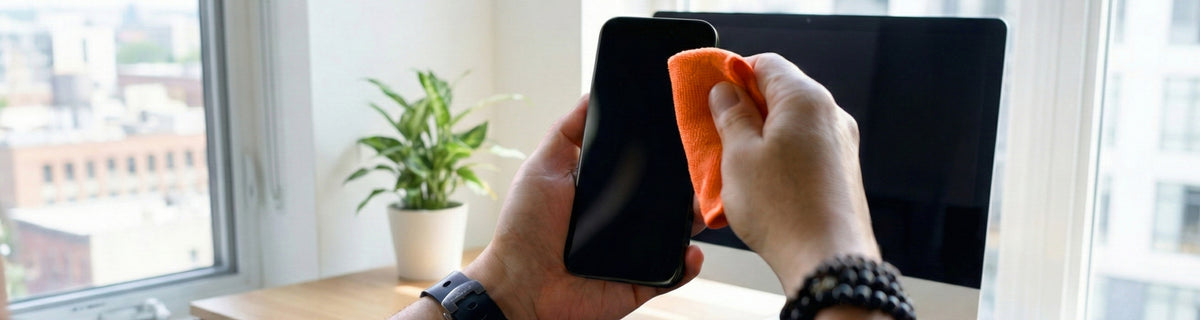 WHOOSH ! Nettoyant pour écran, Lot de Chiffons de Nettoyage en Microfibre. Idéal pour Les Smartphones, Les WHOOSH ! Nettoyant pour écran, Lot de Chiffons de Nettoyage en Microfibre. Idéal pour Les Smartphones, Les